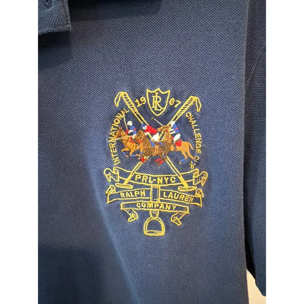 Polo Ralph Lauren Mens Large triple pony on back polo shirt